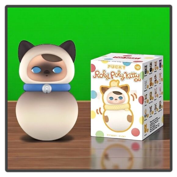 Pop Mart Pucky Roly-Poly Kitty Series Figurine - Siamese - Picture 12 of 16